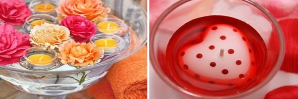decorate your home with candles on Valentine's Day