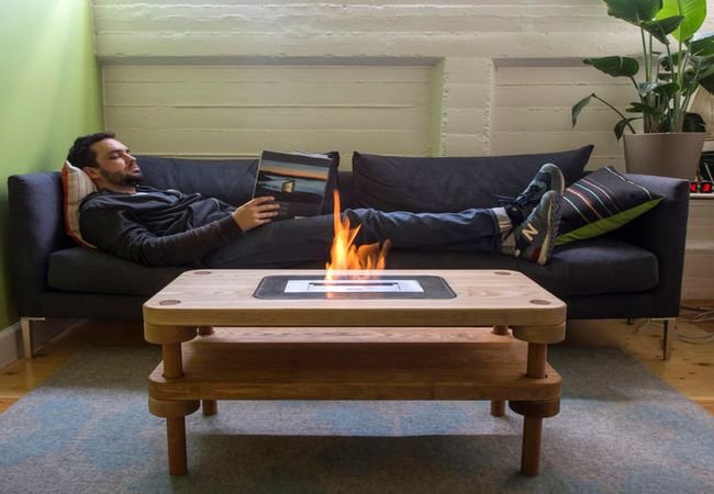 Jonathan Odom's DIY version of a Fireplace Coffee Table | Home 